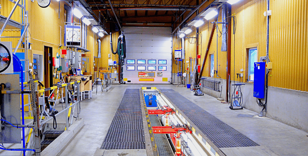 galpón de inspección técnica de vehículos