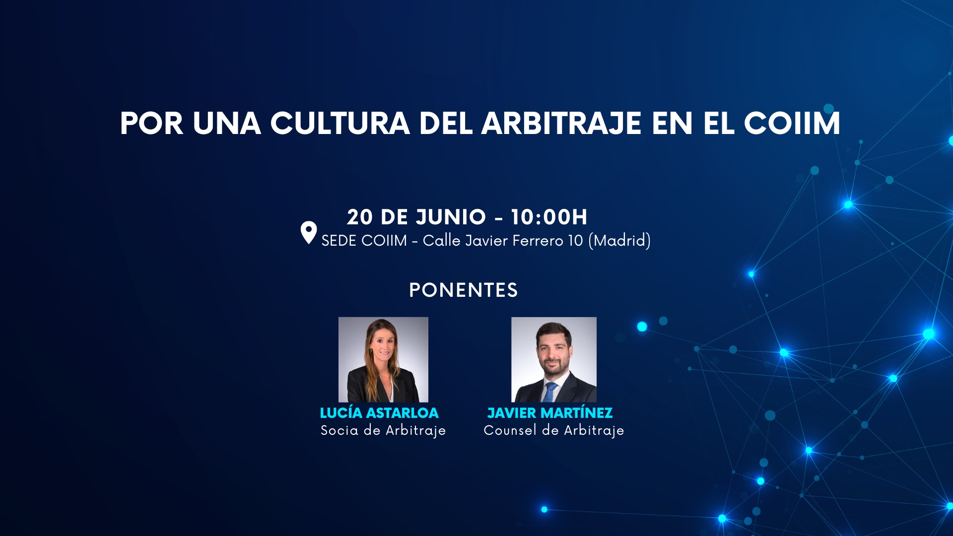Por una cultura del arbitraje en el COIIM
