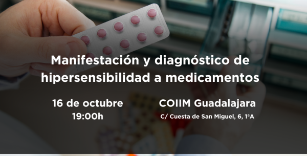 Manifestación y diagnóstico de hipersensibilidad a medicamentos
