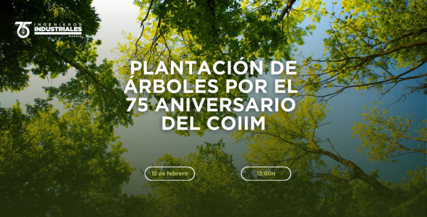 Plantación de árboles en el Bosque de los Ciudadanos por 75 Aniversario del COIIM