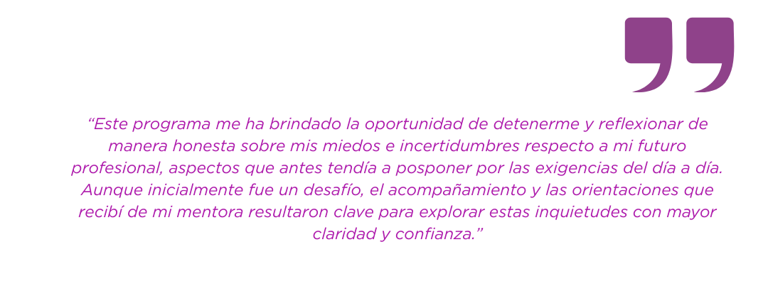 “El programa MTH me ha ayudado a parar la inercia del día a día para pensar lo que quiero para mi futuro y a bajar a tierra las miles de ideas que me rondaban la cabeza. Fue un proceso muy enrique (16)