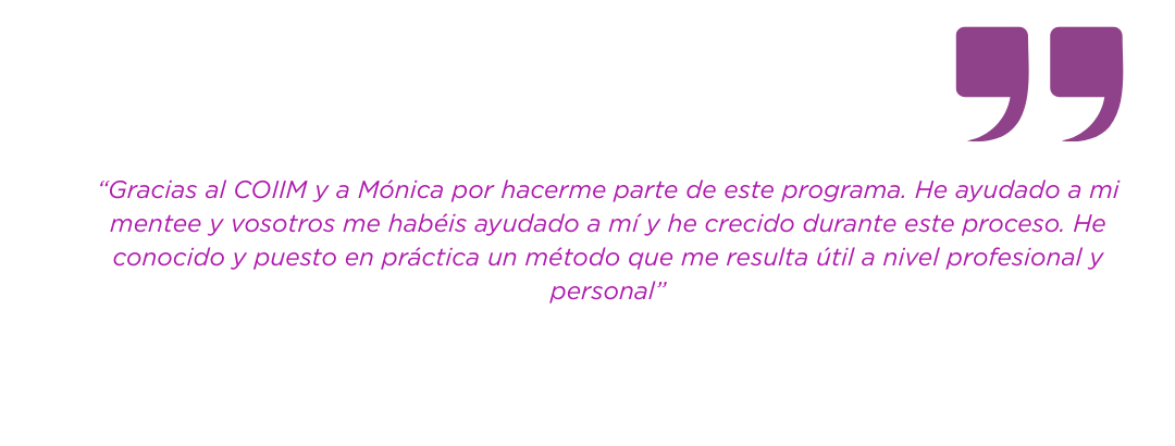“El programa MTH me ha ayudado a parar la inercia del día a día para pensar lo que quiero para mi futuro y a bajar a tierra las miles de ideas que me rondaban la cabeza. Fue un proceso muy enrique (17)