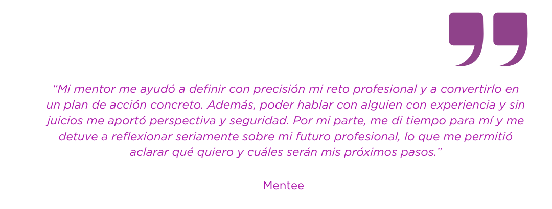 “El programa MTH me ha ayudado a parar la inercia del día a día para pensar lo que quiero para mi futuro y a bajar a tierra las miles de ideas que me rondaban la cabeza. Fue un proceso muy enrique (18)