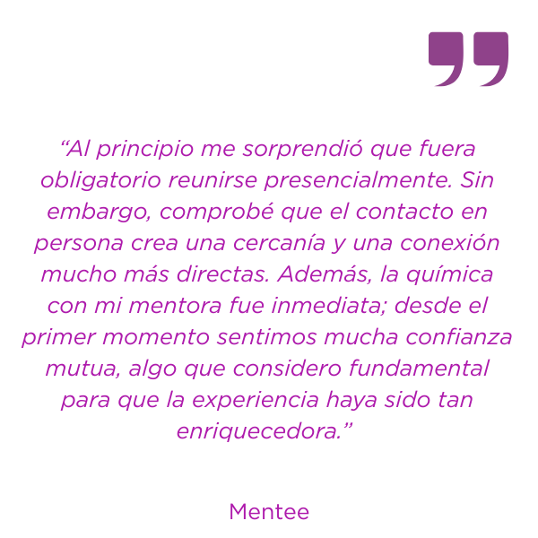 “El programa MTH me ha ayudado a parar la inercia del día a día para pensar lo que quiero para mi futuro y a bajar a tierra las miles de ideas que me rondaban la cabeza. Fue un proceso muy enrique (21)