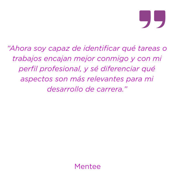 “El programa MTH me ha ayudado a parar la inercia del día a día para pensar lo que quiero para mi futuro y a bajar a tierra las miles de ideas que me rondaban la cabeza. Fue un proceso muy enrique (22)